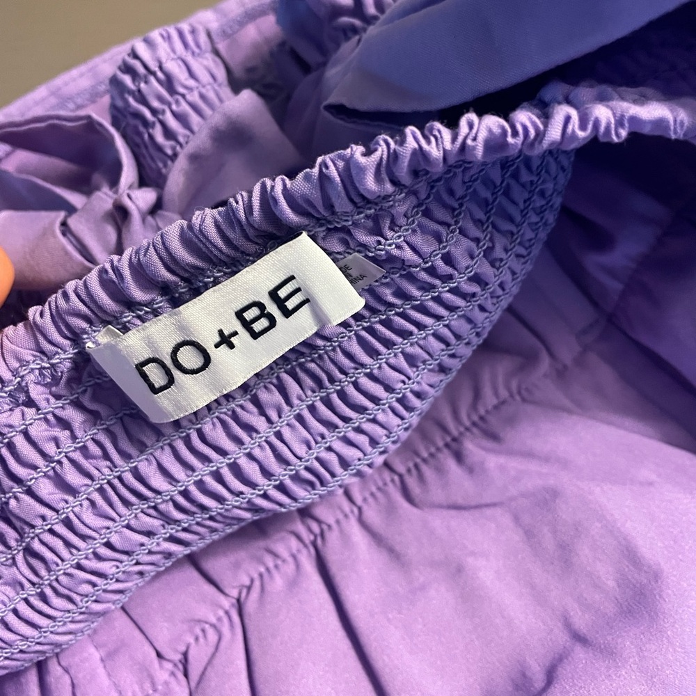 Do + Be Purple Strapless Ruffled Top - Picture 4 of 5